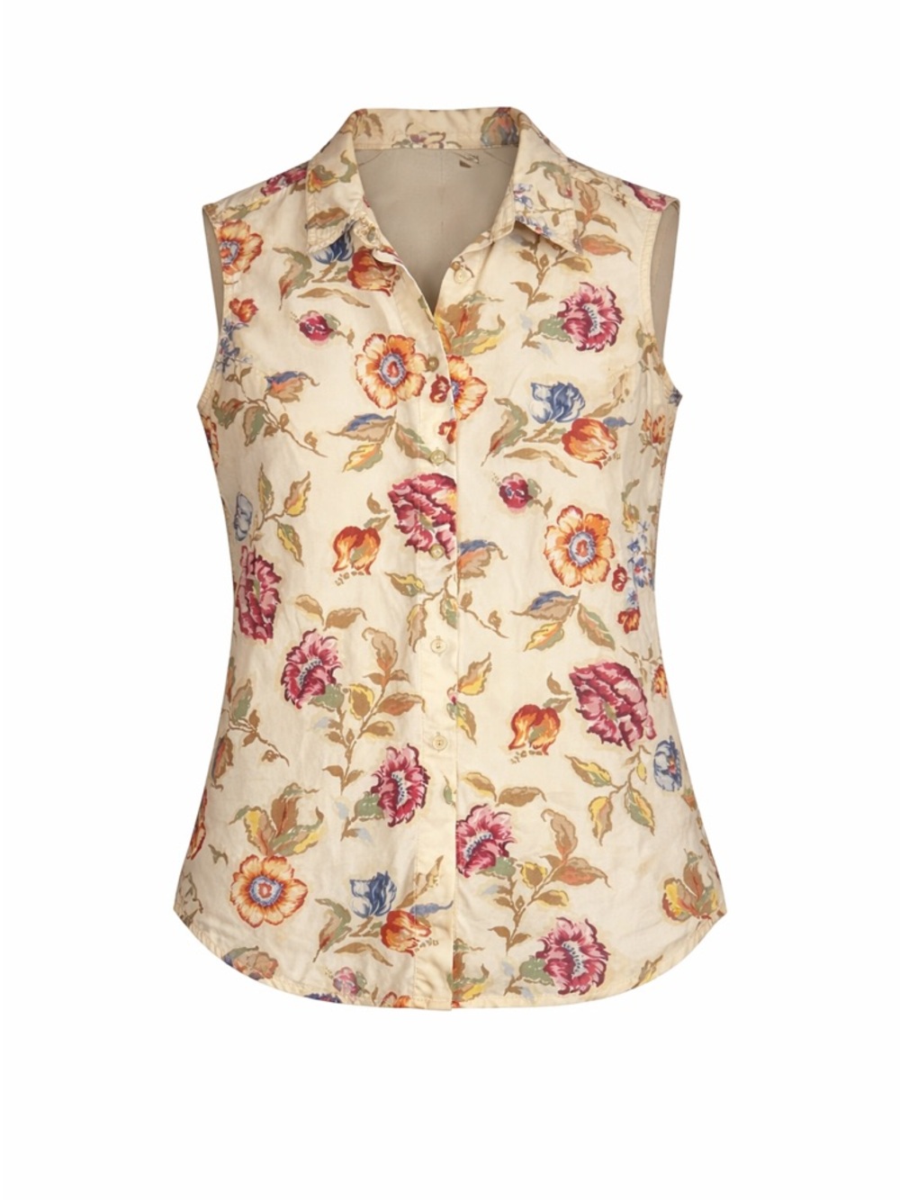 Vintage 90s Floral Button Up Blouse Cottagecore Liz Claiborne - Picture 2 of 9